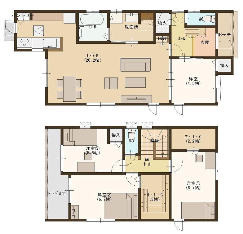 坪生町南３（大門駅） 2598万円～2780万円