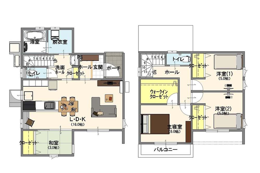 【下松市】　2階建て　4LDK　東豊井建売住宅