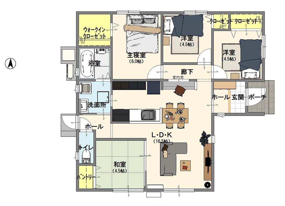 【長門市】平屋　4LDK　鳥越Ⅳ-3号地建売住宅