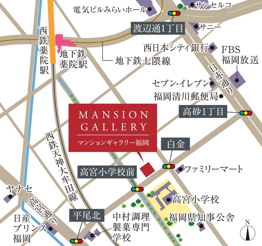 ファーネスト井尻グレイスのモデルルーム案内図