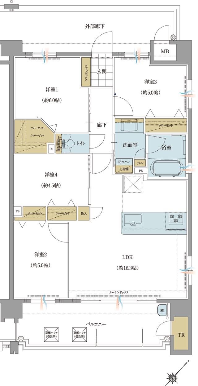 見取り図　イルでチルなミトリズ　ロンＴ TN-multi 柱交換用途 | TN-multi ティーエヌマルチ | 製品情報