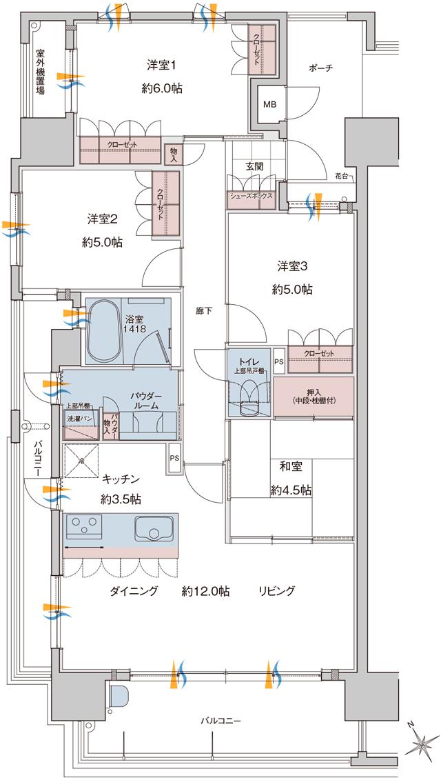 Suumo 間取り図 A 詳細 Mjr大分ブランシエラ 新築マンション 分譲マンション物件情報