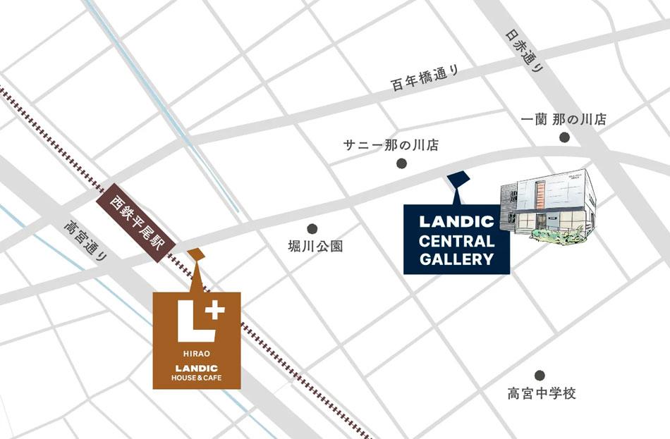 デュ・レジア 大濠 並木通りのモデルルーム案内図