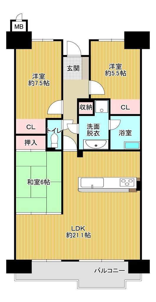 【LFB再生住宅】ファミールハイツ久留米壱番館