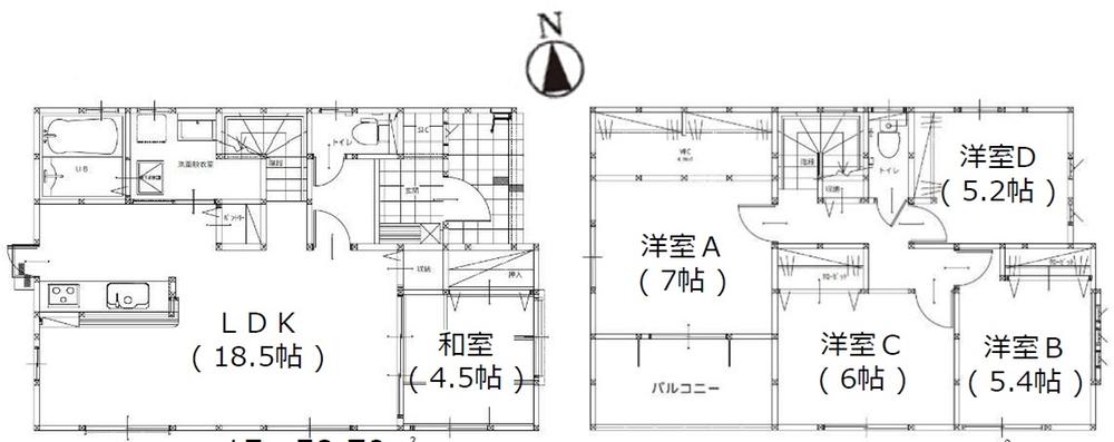 大字元岡（波多江駅） 3798万円～4098万円