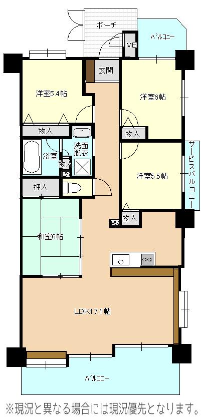 エンゼルハイム泉崎☆4LDK