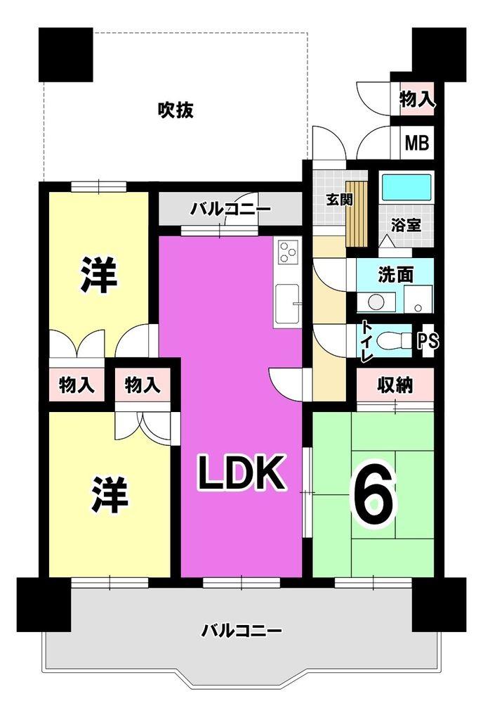 小倉南区徳力新町　サンライフ守恒II　徳力小・広徳中学校