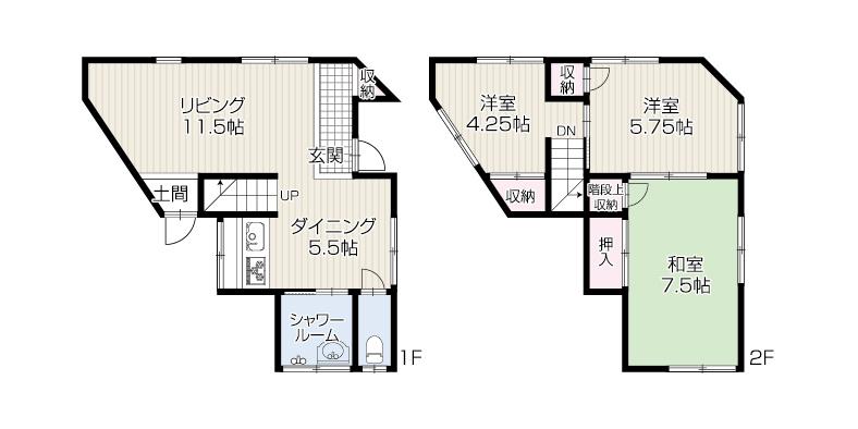 乙金台１（白木原駅） 1080万円