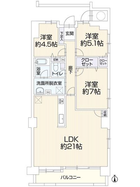 今宿パーク・マンション　703号室