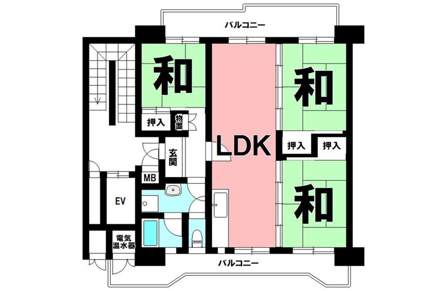 鴨池ニュータウンサンハイツ７号棟