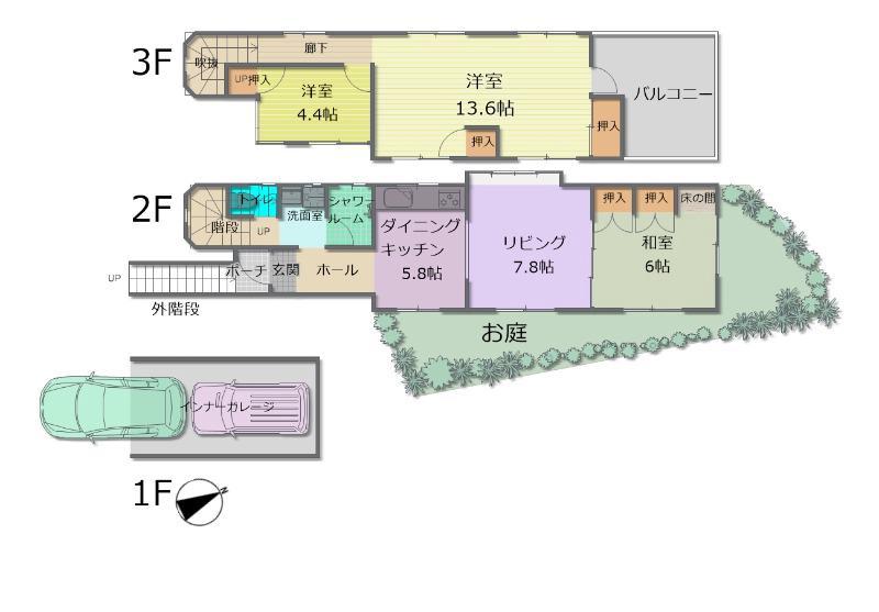 detached 沖縄県那覇市繁多川１-15-32