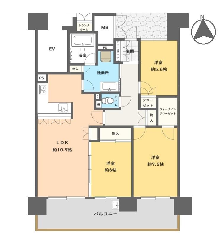 リビオ明野中央ビオス　Ｎｏｒｔｈ　ｓｉｔｅ  7F