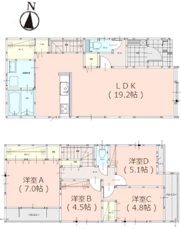 【ランドリースペース付！】よかタウンのデザイン住宅糟屋郡志免町王子1丁目2期3棟