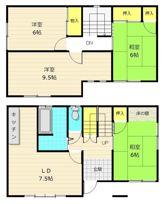 detached 福岡県直方市大字感田2391-19