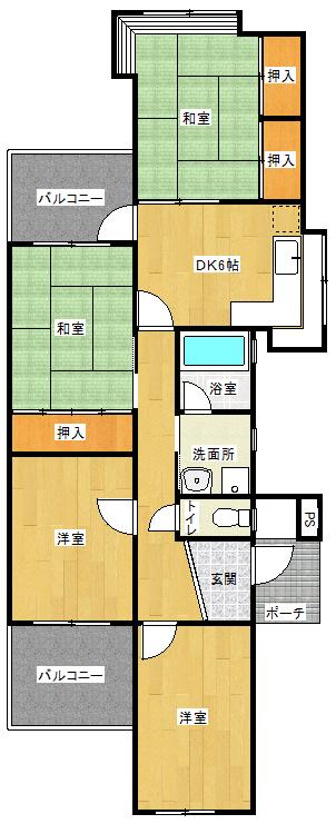 リヴィエール本城B棟　512号