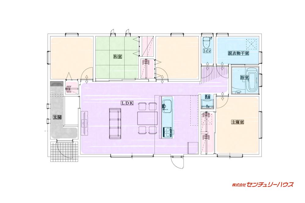 【田崎小学校】　新築平屋４LDK！子育て世帯にぴったりな買い物便利な立地です