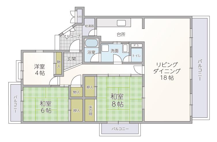 鴨池ニュータウンサンハイツ第３／２号棟    