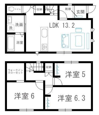 【佐世保金比良小学校西2】小学校徒歩5分！通学にもお買い物にも便利な立地！