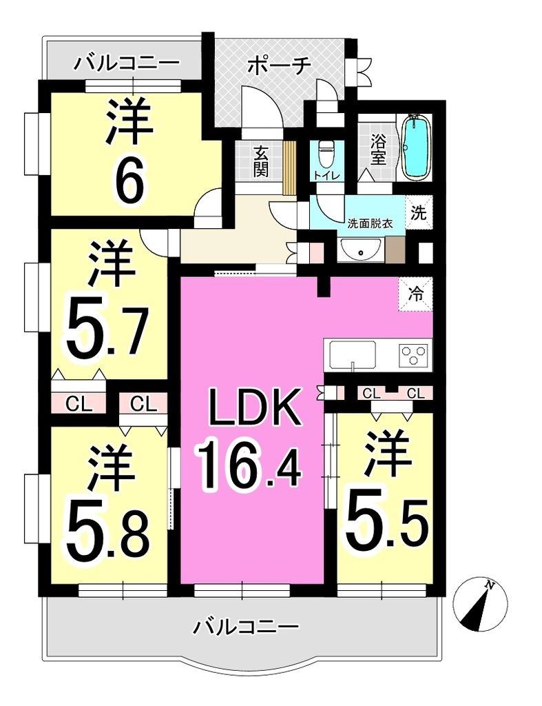 ライオンズマンション萩原 中古マンション  青山小・穴生中