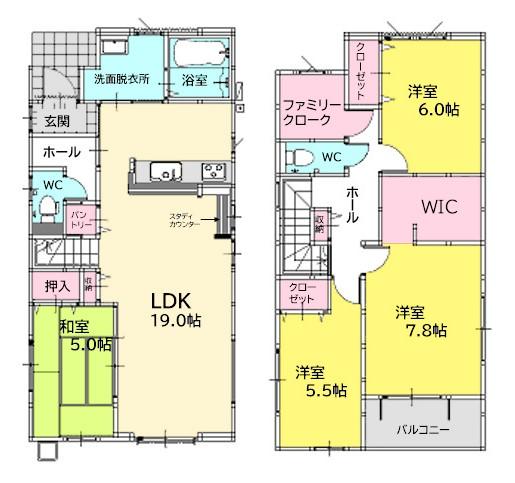 よかタウンのデザイン住宅Bloom・Adoble八幡西区本城3丁目1期(全3棟)