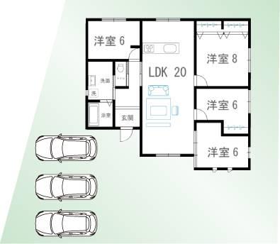 【神埼小学校南3】スーパーも車で4分とお買い物に行きやすい距離です！