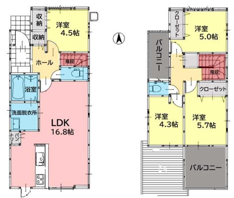 【駐車並列3台！】よかタウンのデザイン住宅Adble早良区次郎丸2丁目1期　 2棟