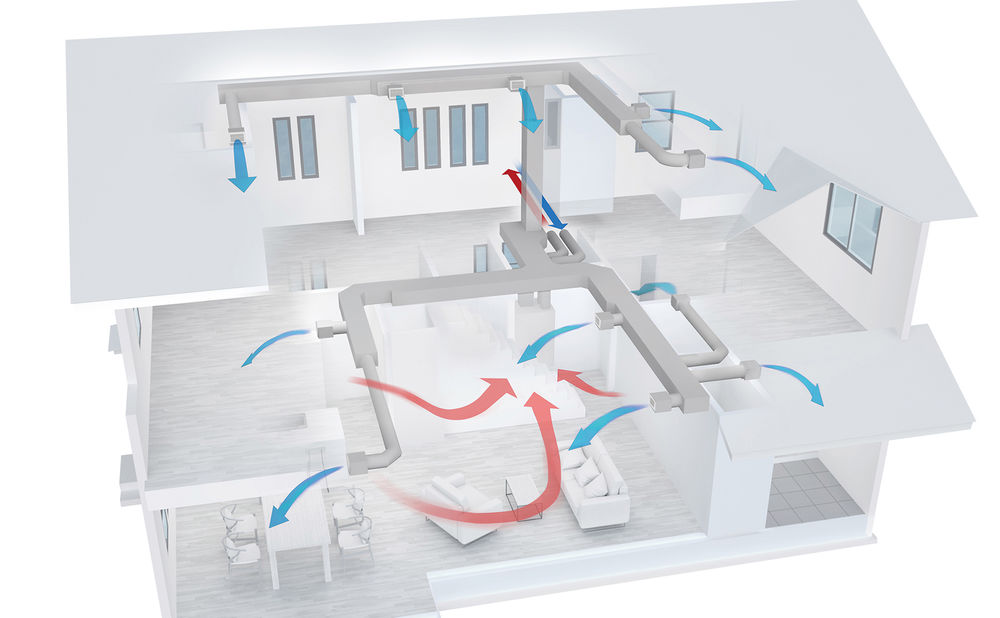 三菱地所ホーム 1台の室外機で24時間、家中快適。全館空調システムで爽やかな心地よさに包まれるの画像
