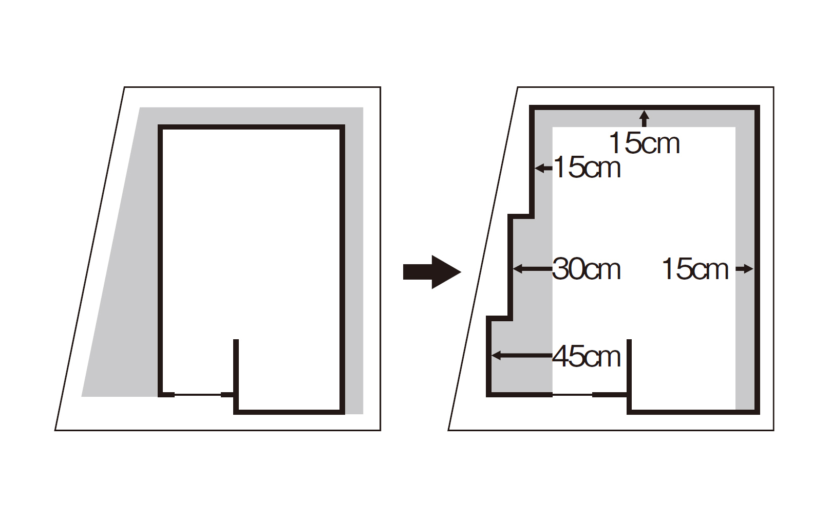 パナソニック ホームズ 15cmモジュールで間取りを微調整、敷地を有効活用して室内を広くの画像