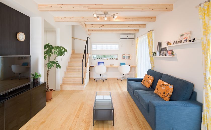 ソーラースマートグリッドホーム　三陽工務店 1・2階ともオール無垢材の床が標準仕様！　自然素材の温もりあふれる暮らしを楽しもうの画像