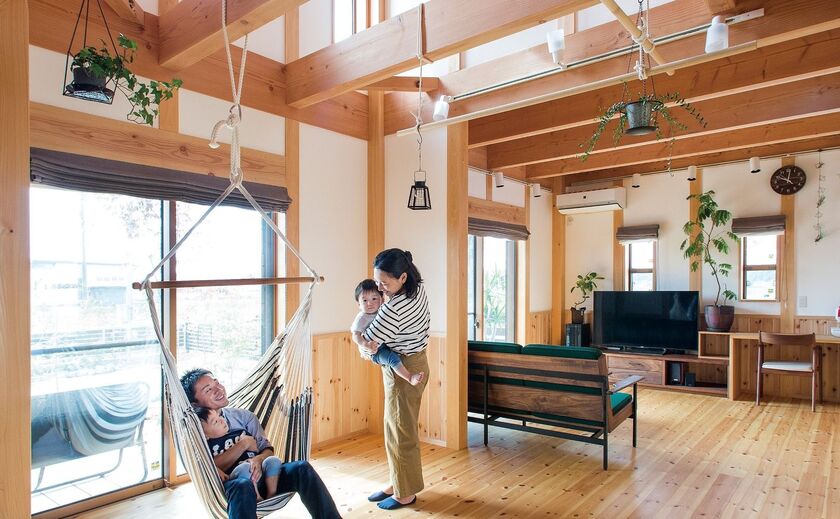 大喜工務店 10年以上長期自然乾燥させた木材と自然素材が標準仕様の画像