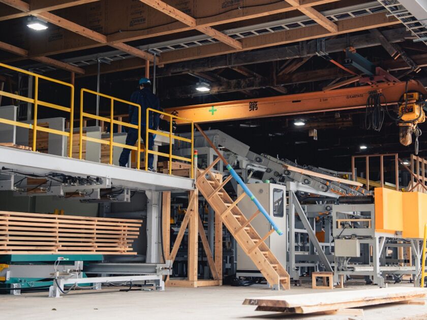 永和住宅 製材から組み立てまで、自社工場で一貫生産の画像