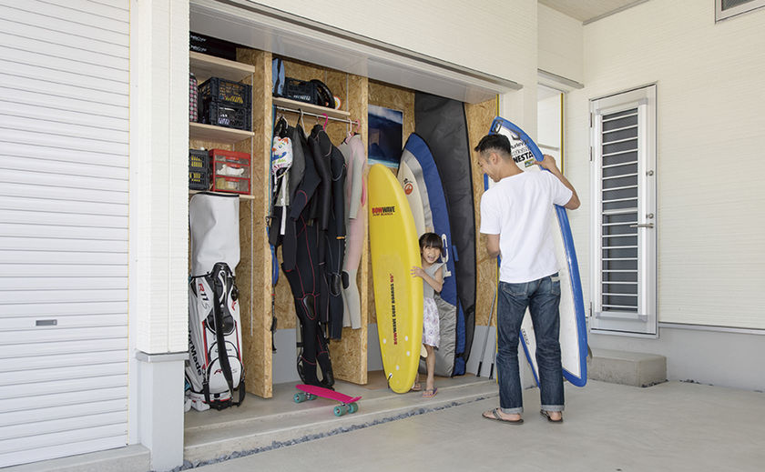 クラフトホーム 「スポーツやアウトドアが好き」「趣味に没入したい」暮らしに遊び心を取り入れた家の画像