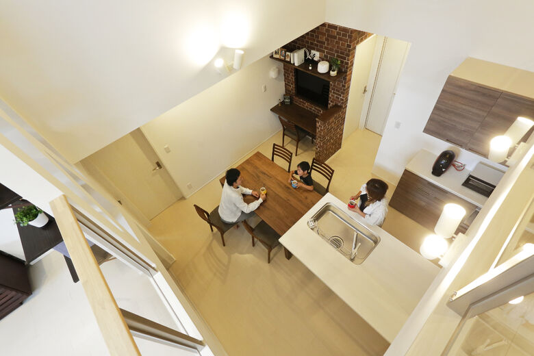 アッシュホーム 1.5階建て平屋、2.5階建て3層構造の空間提案の画像