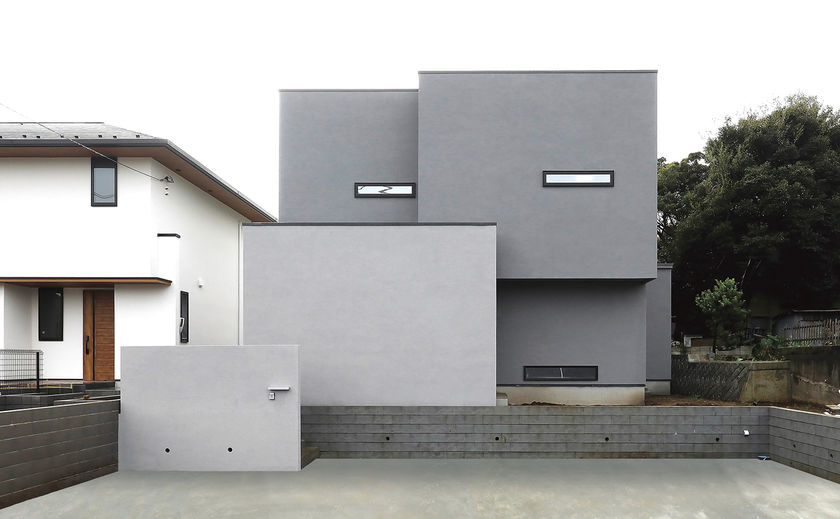 家工房 でこぼこしないストレートラインが美しい。モダンな外観デザインの画像