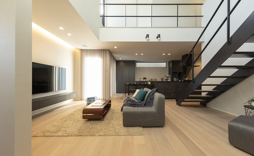 家工房 施主の個性を引き立てる、統一感のあるカラーコーディネートの画像