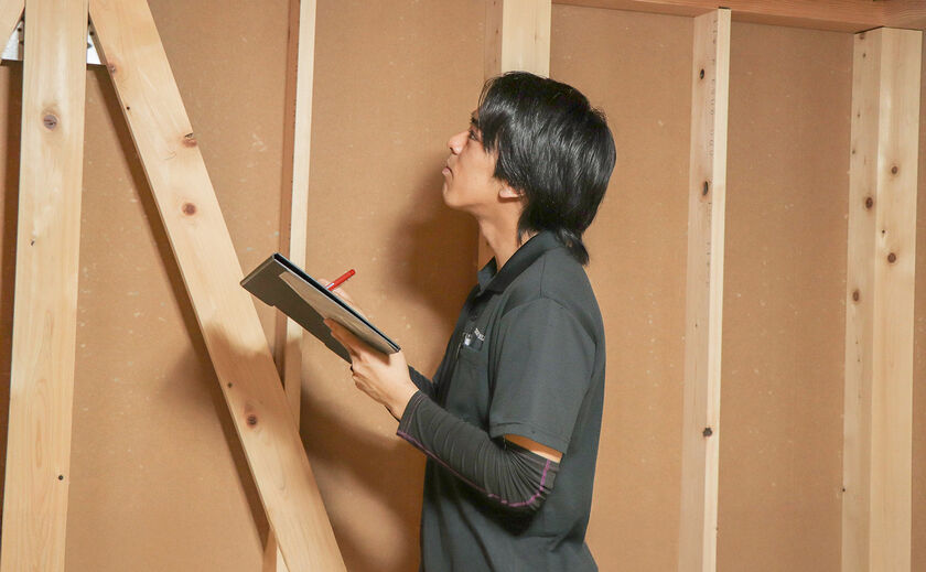 いい家つくる。善匠 長く安心して暮らしてほしいから。建築中は第三者検査＋「品質課」の自主検査を実施の画像