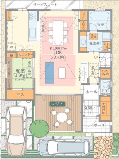 高橋開発の注文住宅 ファミリーロッカーが秀逸！子育て中も部屋が片付く収納動線の画像