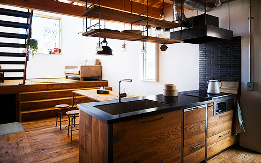 ナカミチホーム 今どきのデザインキッチンとは一味違った、こだわりあるキッチンの画像
