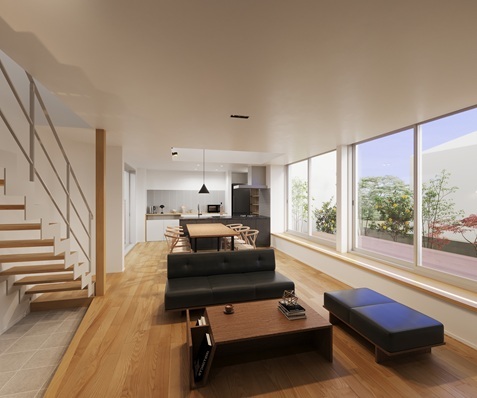 バウハウスデザインのモデルハウス画像1