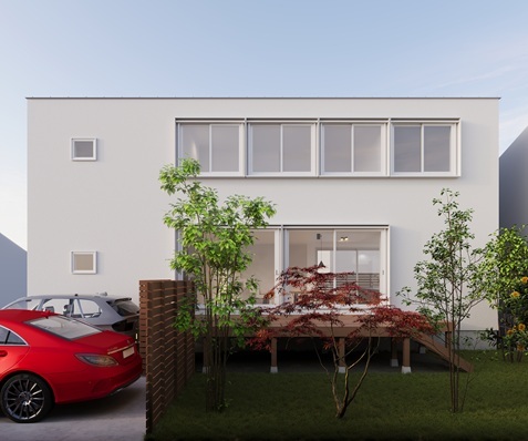 バウハウスデザインのモデルハウス画像2