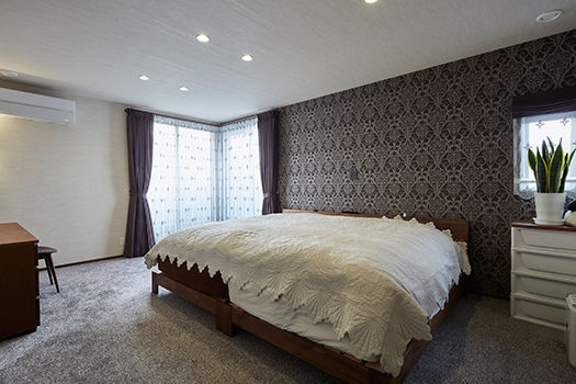 ひのき住宅 【5000万円台/完全分離型/二世帯住宅】家族の距離感と将来を見据えた間取り、デザインの異なる二つの家の建築実例画像6