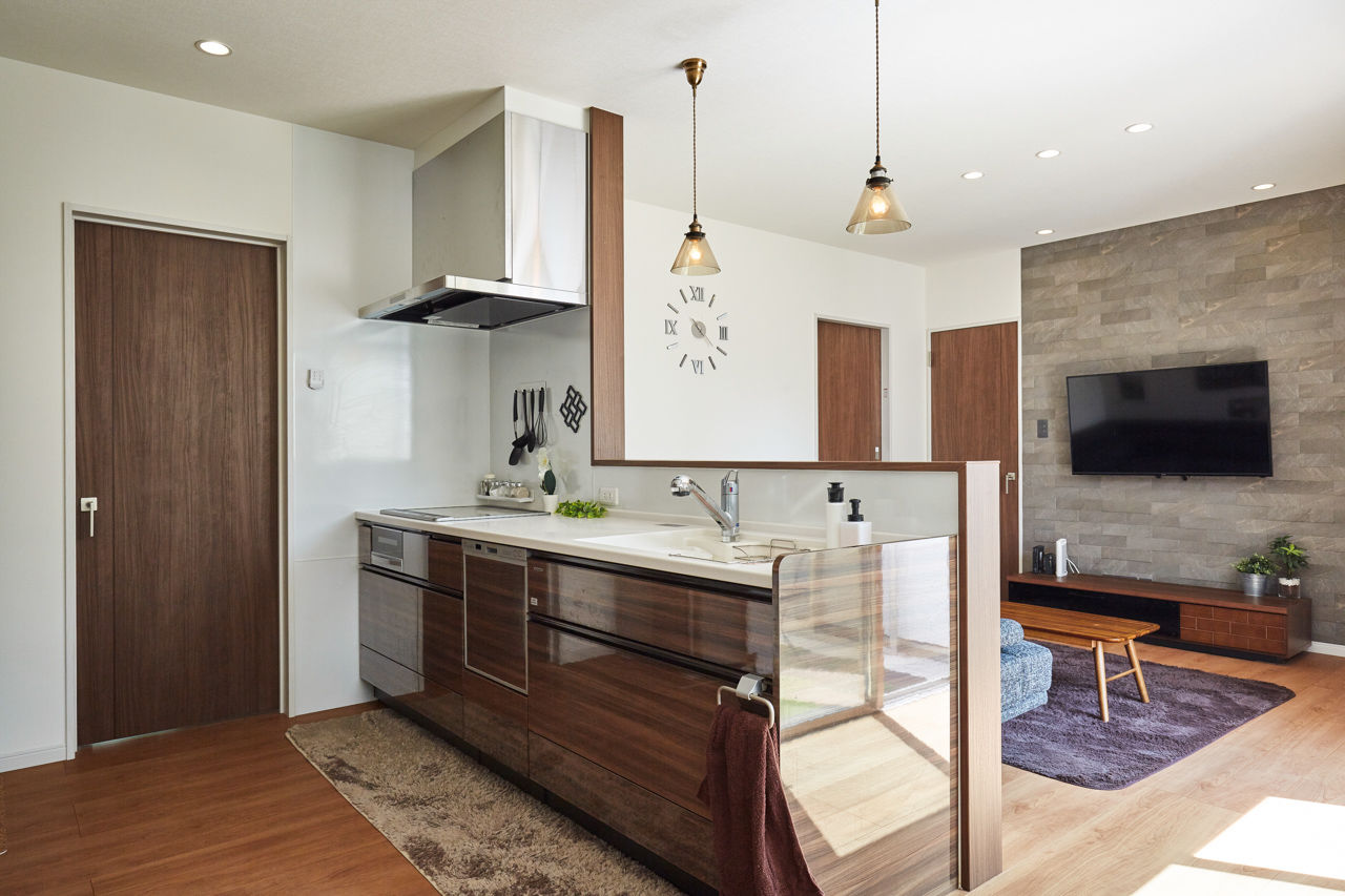 ひのき住宅 【2000万円台/プライベート空間/シンプルモダン】完全プライベートのお庭　北欧風モダン・コートハウスの建築実例画像8