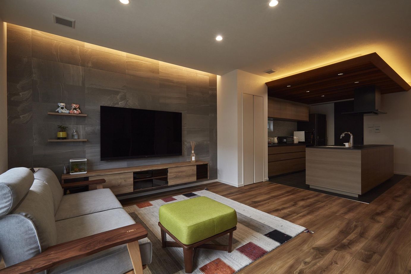 ひのき住宅 【3000万円台/全館空調/平屋】木とタイルが調和する本物の質感にこだわった心地よい空間の建築実例画像5