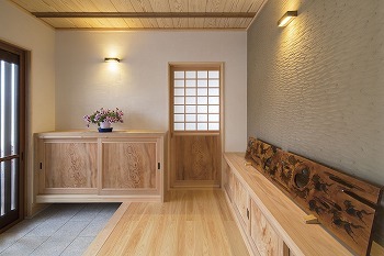 一棟入魂　井戸川建築 職人が木を活かし、技で生み出す、日本伝統の美しさを湛える邸宅。木をふんだんに使用した清々しい空間の建築実例画像6