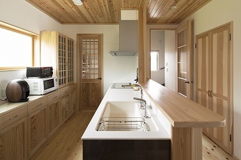 一棟入魂　井戸川建築 職人が木を活かし、技で生み出す、日本伝統の美しさを湛える邸宅。木をふんだんに使用した清々しい空間の建築実例画像8