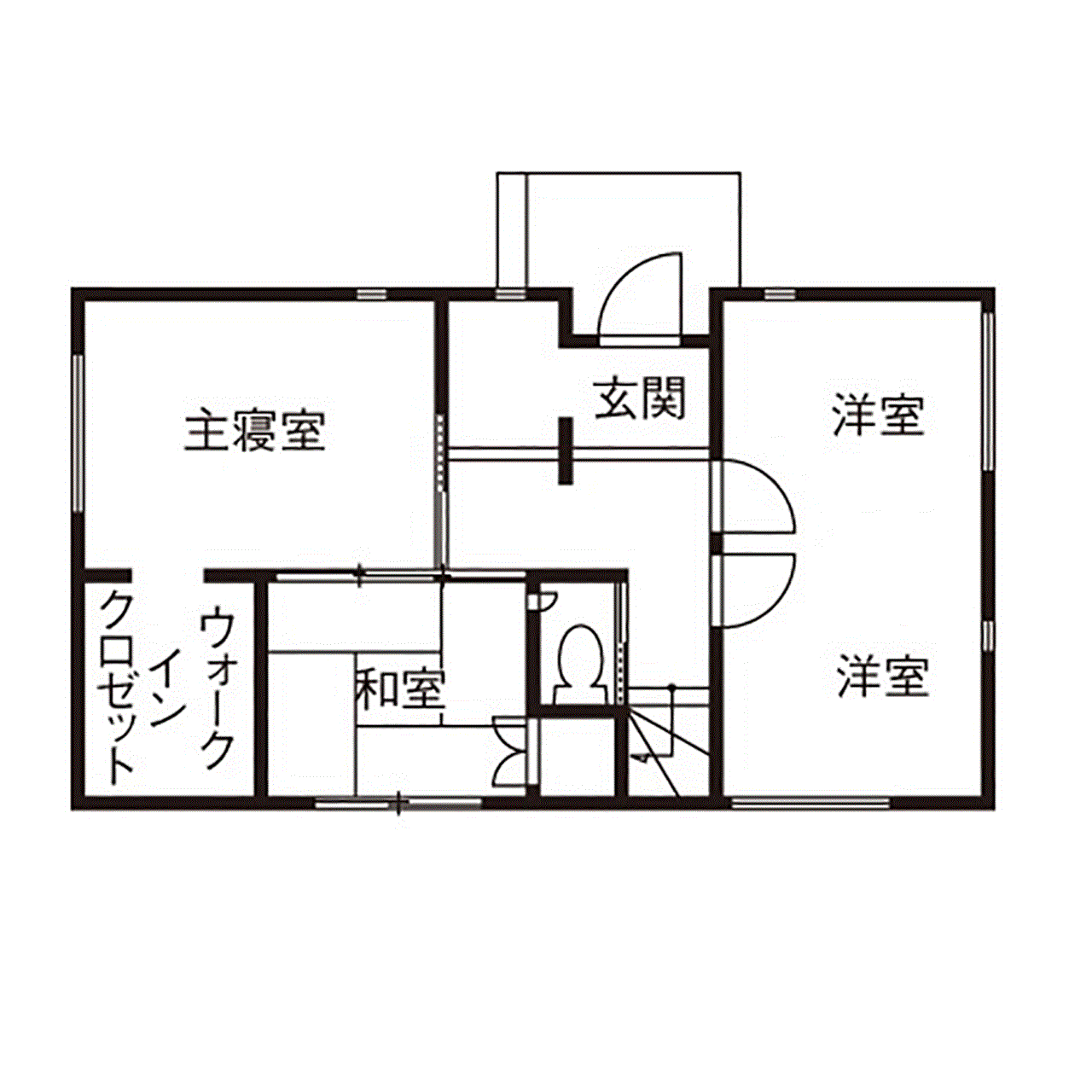 吹抜けの家  福山住宅 【2000～2500万円】古材や無垢材でアンティークな階段調の棚も造作。カフェみたいなリビングで暮らす家の間取り図（4LDK）1階