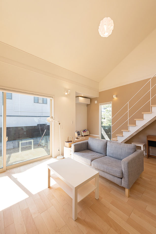 吹抜けの家  福山住宅 【2000～2500万円】故郷カナダの家みたいな大きな吹抜けリビングで暮らす。機能的な水廻りも快適の建築実例画像14
