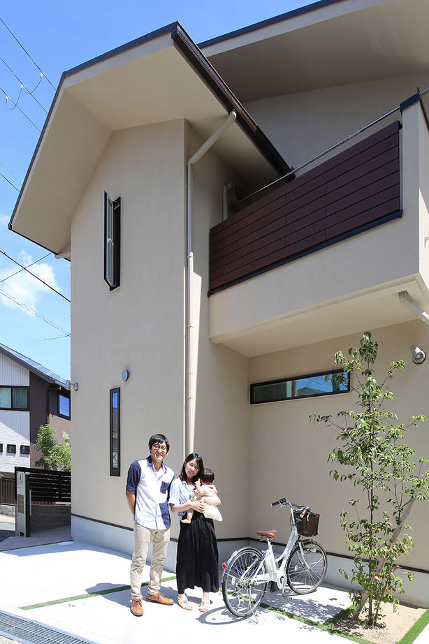 吹抜けの家  福山住宅 【北摂/2000万円台/土地探し】考え抜かれたシンプルな動線が家族の時間を生み出す無垢の家の建築実例画像10