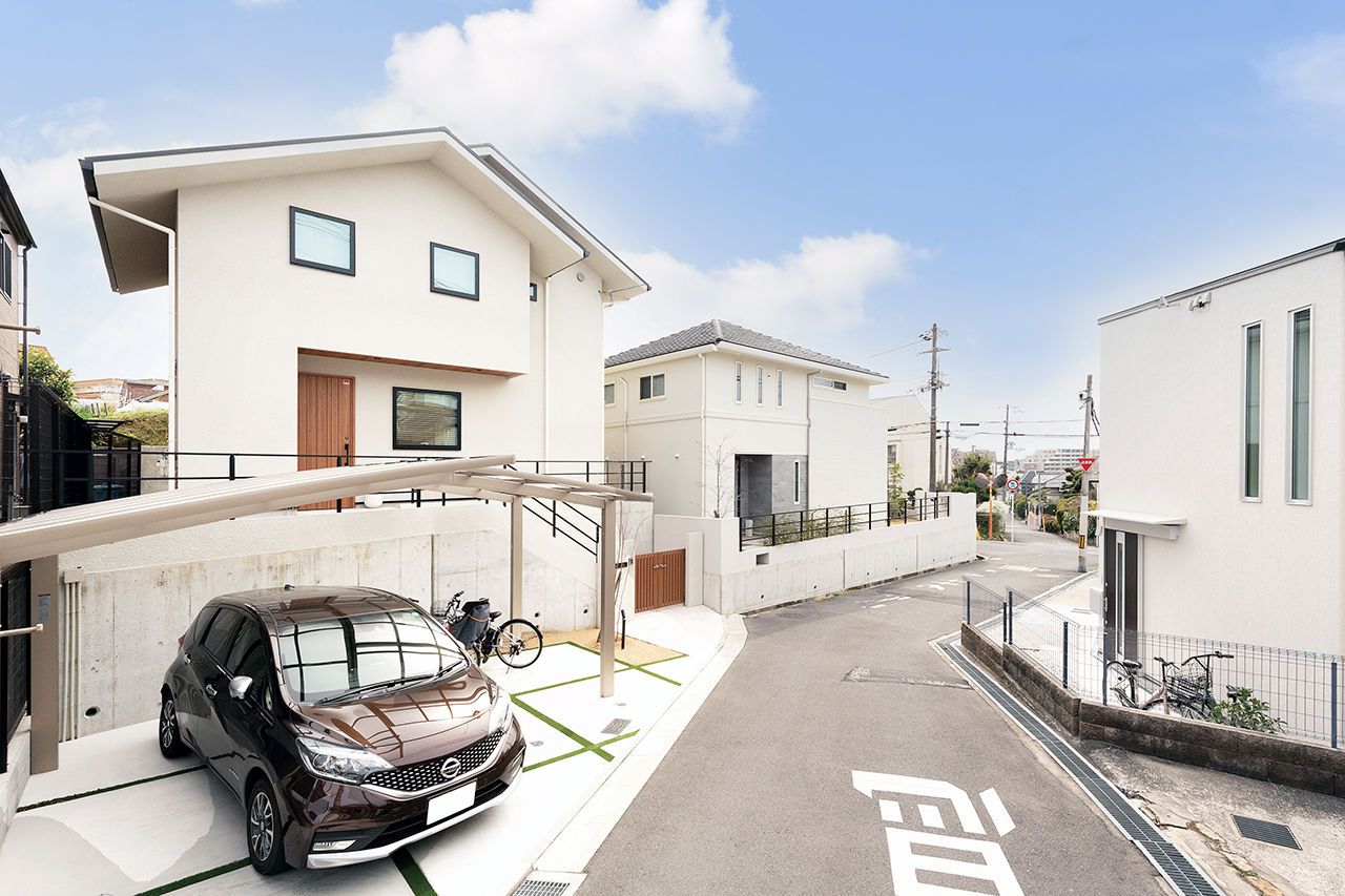 吹抜けの家  福山住宅 【北摂/2000万円台/土地探し】光あふれる家事室と書斎・勉強室がある吹抜けの家の建築実例画像5