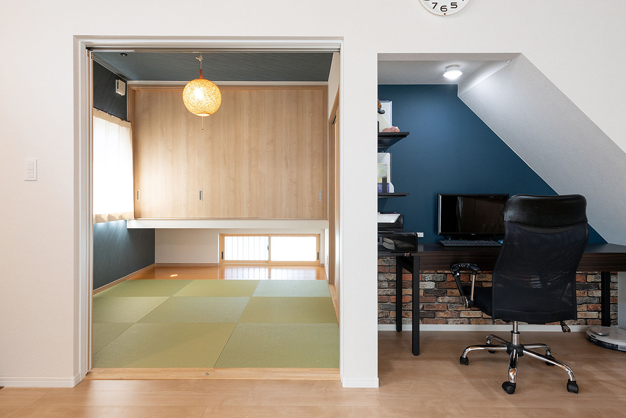 吹抜けの家  福山住宅 【大阪/2000万円台/土地探し】夏も冬も心地好い！大人ナチュラルで家事ラクな家の建築実例画像3